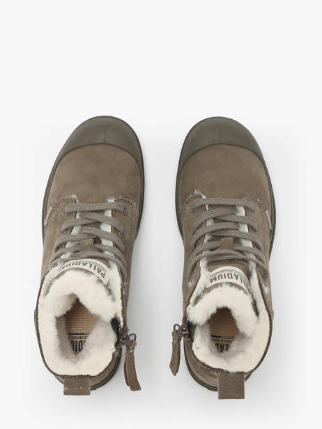 Enkellaarsjes Uit Leder Palladium Groen women 95982281 ander zicht 4